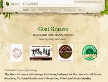 Tablet Screenshot of goatgrazers.com